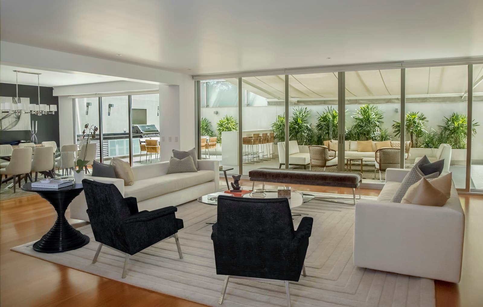 A pair of armchairs in a quiet sitting room